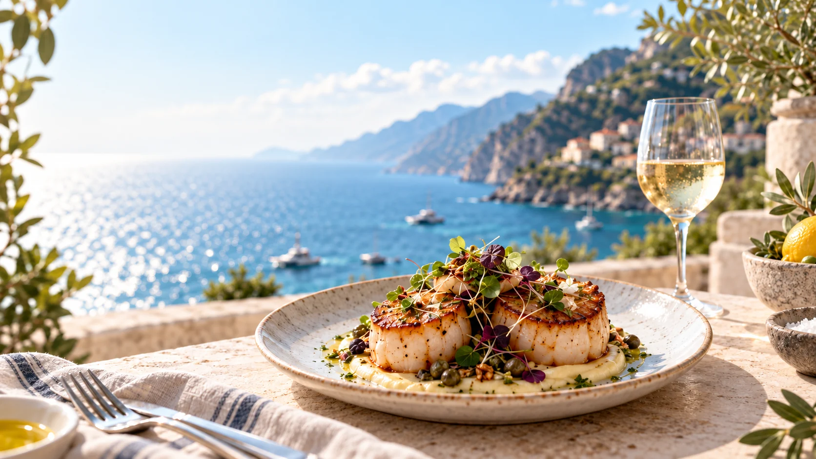 Coastal seafood concept photography
